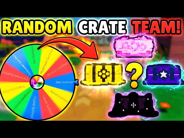 THE WHEEL PICKS OUR RANDOM CRATE TEAM in Garden Tower Defense?!