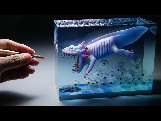 How to Make a Mutant Axolotl Diorama in a Pool of Eggs