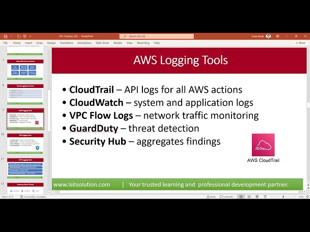 SOC Training-Cloud Environments