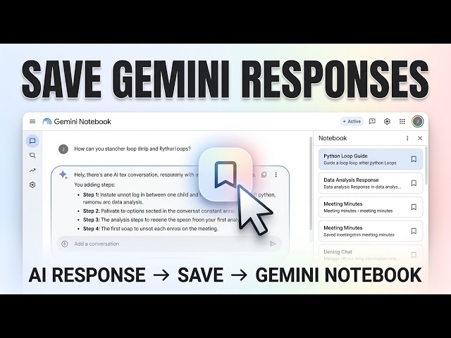 How to Save Messages in Gemini Notebook | Step by Step for Beginners (2026)