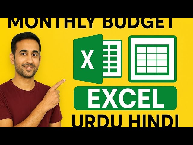 MS Excel Budget Sheet in Urdu | Monthly Budget & Expense Record Excel Tutorial Hindi