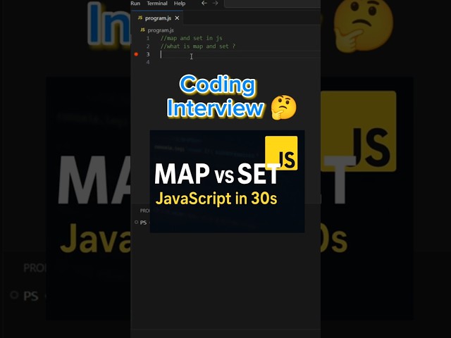 Map vs Set in JavaScript 🔥 | Quick 30s Explanationv #JavaScript #Coding #Shorts
