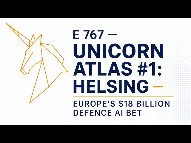 E 767 — Unicorn Atlas #1: Helsing — Europe's $18 Billion Defence AI Bet