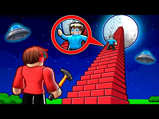 I Built STAIRS To The MOON in Roblox..