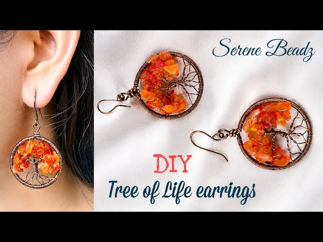 Tree of life earrings | Wire tree earrings | Wire wrapped tree  earrings