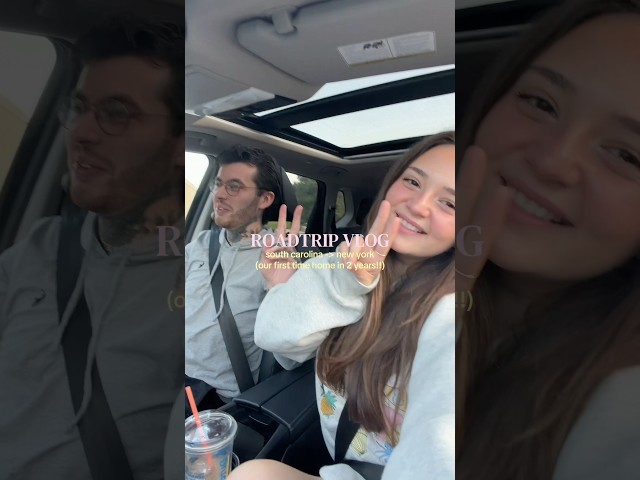 roadtripping home for the first time in 2 YEARS!! 🌊💫🚗🌳🏙️💗 #roadtrip #couplesvlog #travelvlog