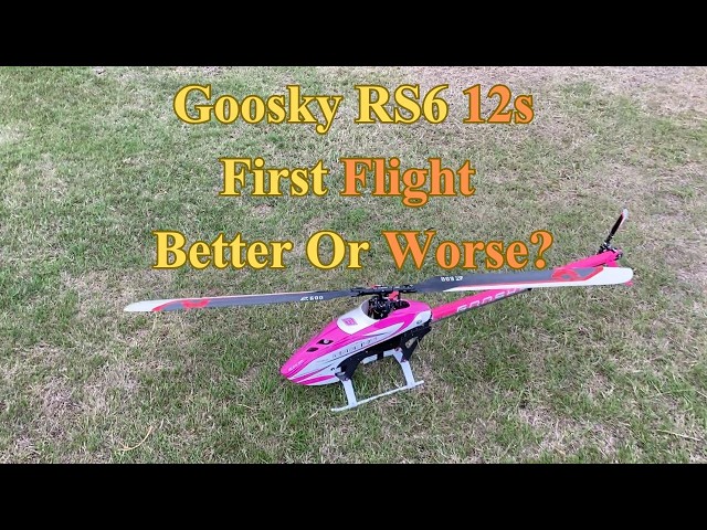Goosky RS6 12s First Flight!