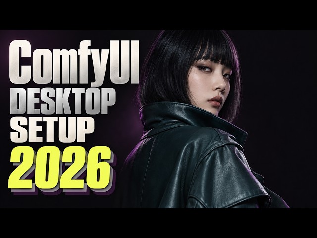 ComfyUI 2026 Install Guide｜From Desktop Setup to Essential Settings & Custom Nodes