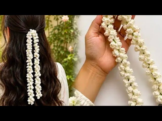 How to make crochet gajra tutorial for beginners step by step tutorial#ytshorts #tutorial#yt #gajraj