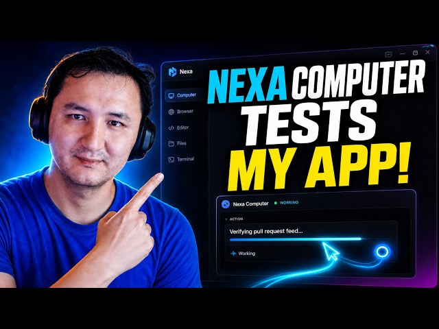 I Gave an AI Agent Control of the Computer and Test my App | Nexa Computer