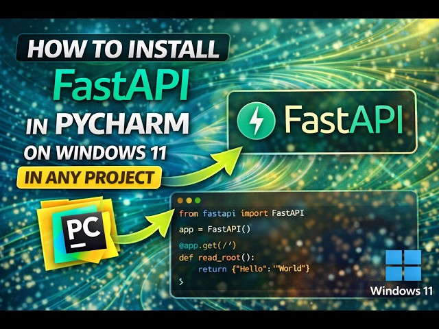 How to install Fast API in Pycharm Unified Product in Windows 11  #pycharm #sqlalchemy