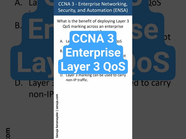 Benefit of Layer 3 QoS marking   CCNA Bite 60