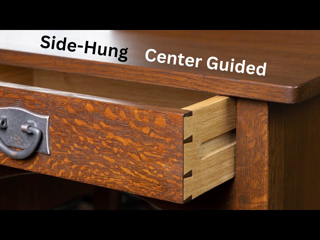 How to Make Side Hung Center Guided Drawers Stickley Style Dovetail Drawer for Woodworking Projects
