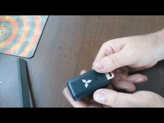 How to Find Mechanical Emergency Key in Mitsubishi Mirage Keyless Fob (2012 - 2024) [No Talk]