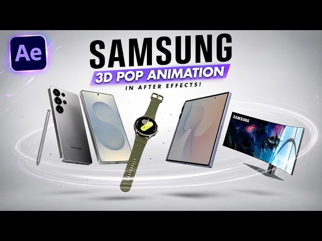 This Is NOT Blender… It’s After Effects! Easy 3d pop up Animation Tutorial