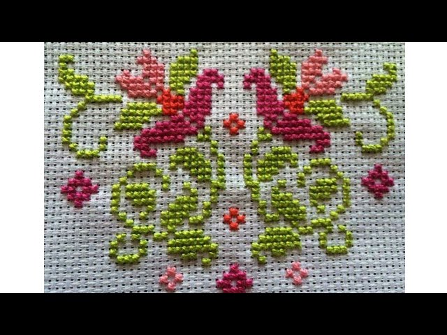 Beautiful Flower Embroidery Stitch 🌹