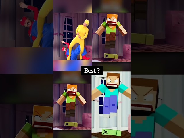 Minecraft Mario Animation meme #minecraft #mario #animation
