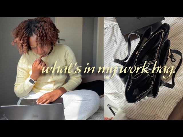 what’s ACTUALLY in my corporate work bag | realistic, unorganized & type b