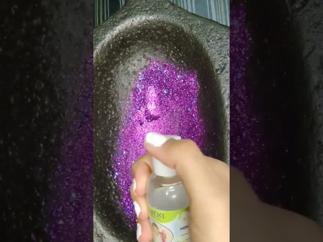 Making purple slime BTS💜 #slimemixing