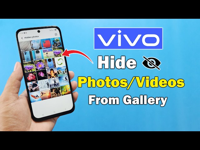 How to hide photos from gallery in vivo