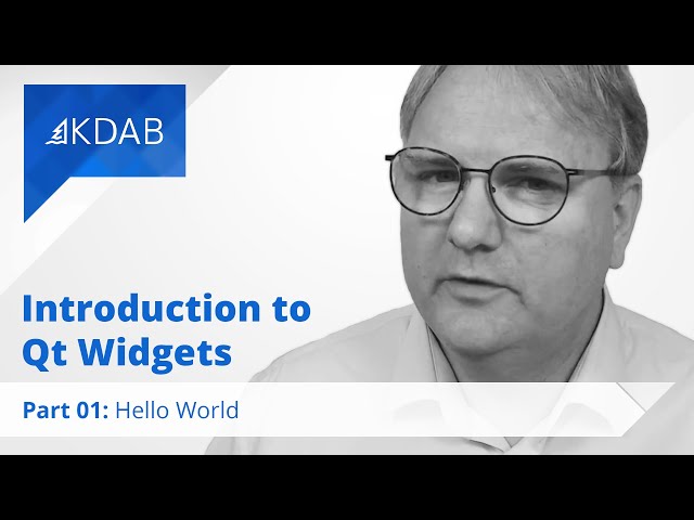 Introduction to Qt Widgets (Part 01) - Hello World