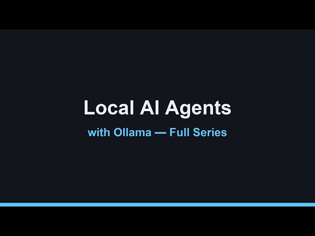 Agents vs Chatbots: What Actually Makes an AI an Agent | Ollama Series Pt.1