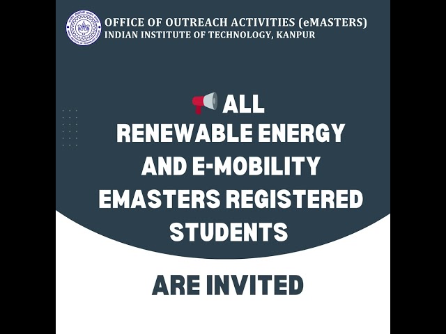🌿⚡ Campus Immersion Programme | Renewable Energy & e-Mobility