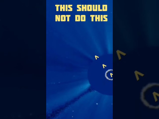 OBJECT MOVES FAST AT SUN THEN TURNS AROUND. NEVER SEEN THIS BEFORE