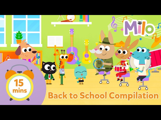 Back to school🎒| Read Aloud Stories for Preschoolers | 15' Compilation
