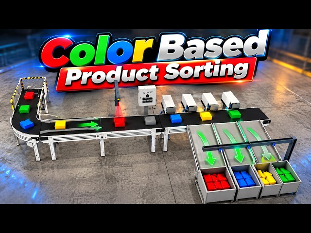 Color Based Product Sorting Machine | PLC Automation Project | Industrial Automation