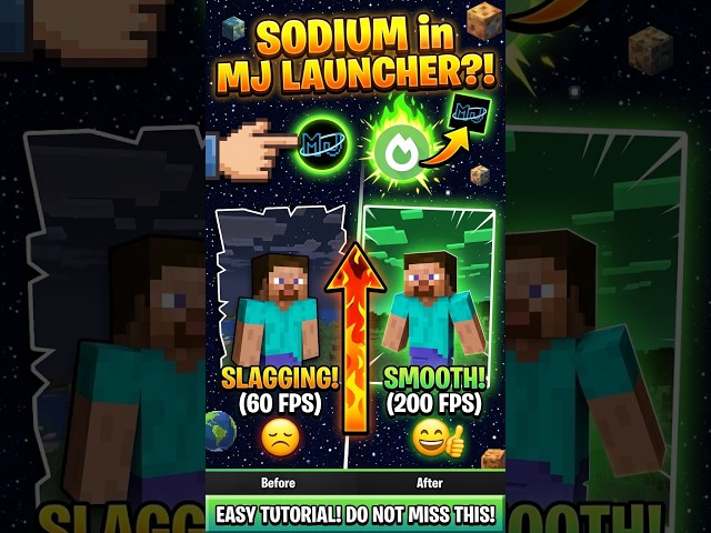 How To Install Sodium Mod In MJ Launcher #mojolauncher #minecraft
