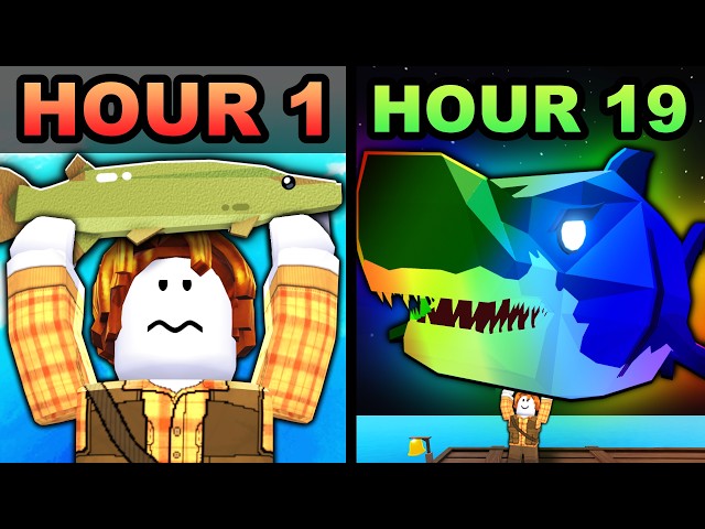 I Spent 24 Hours Straight FISHING in Roblox
