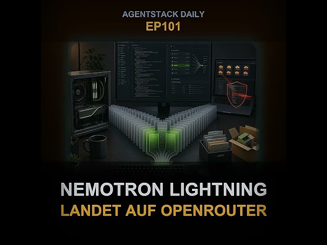 Folge 101: AgentStack Daily: NVIDIAs Nemotron 3.5 Lightning landet auf OpenRouter | AgentStack Da...