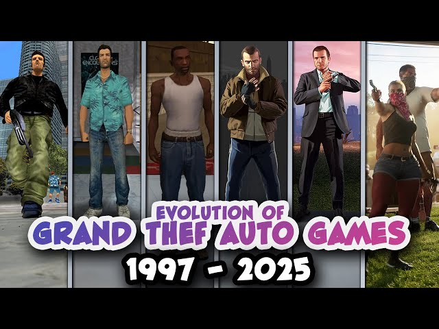 Evolution of Grand Theft Auto Games (1997 - 2025) GTA VI