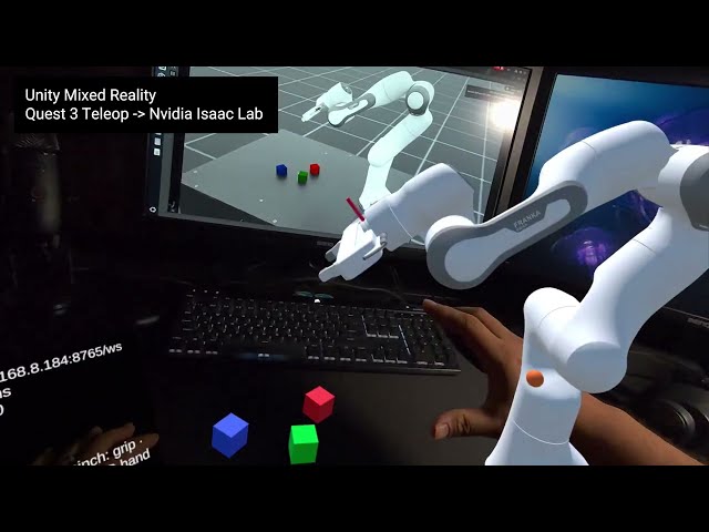 Mixed Reality Teleoperation with Unity and Isaac Lab