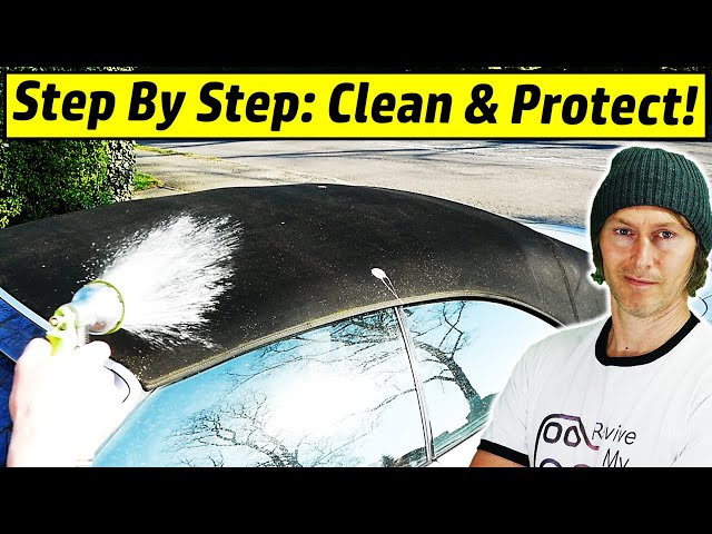 How To Clean A Soft Top Car Roof | EASY Step by Step DIY!