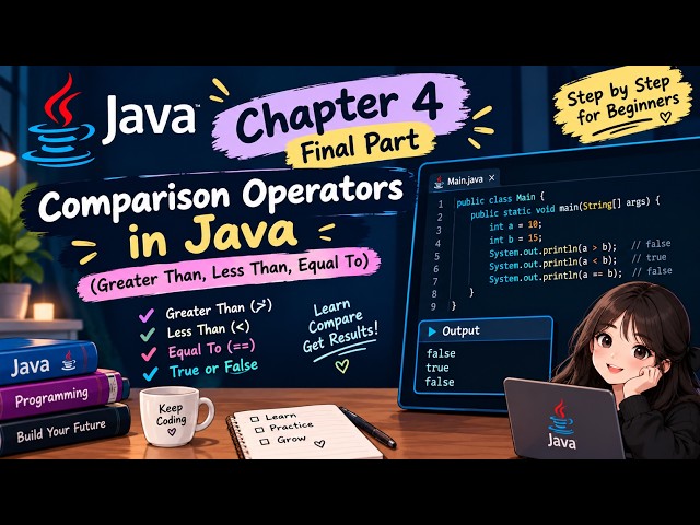 Java Chapter 4 Final Part | Comparison Operators in Java | Complete Chapter 4