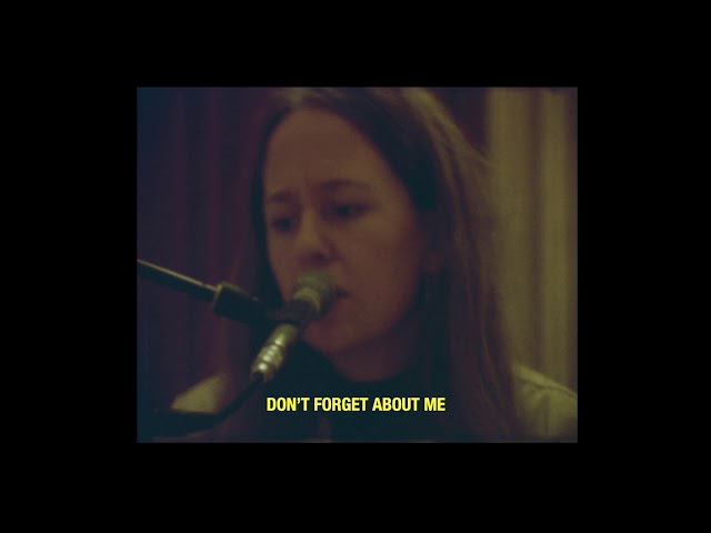 Alice Boman - Don't Forget About Me (Live)