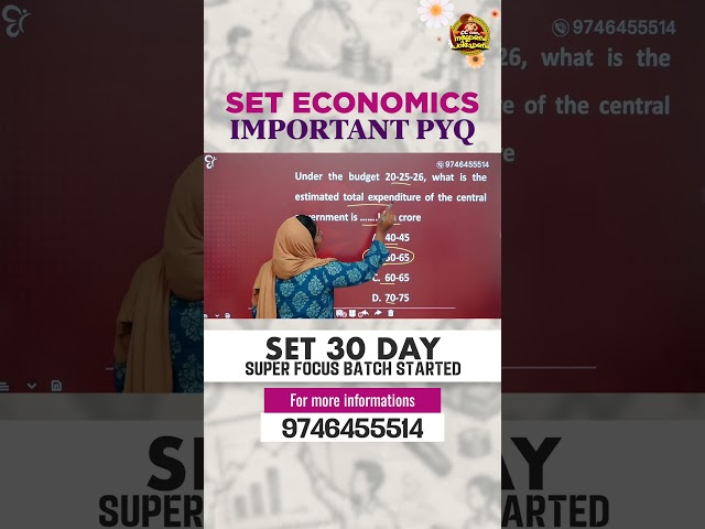 📚 SET ECONOMICS | IMPORTANT PYQ 🔥