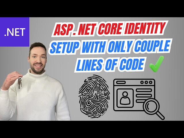 Auth made easy with ASP.NET Core Identity (.NET 10)