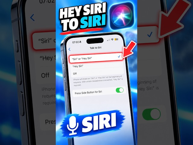 How to Change "Hey Siri" to "Siri" on iPhone