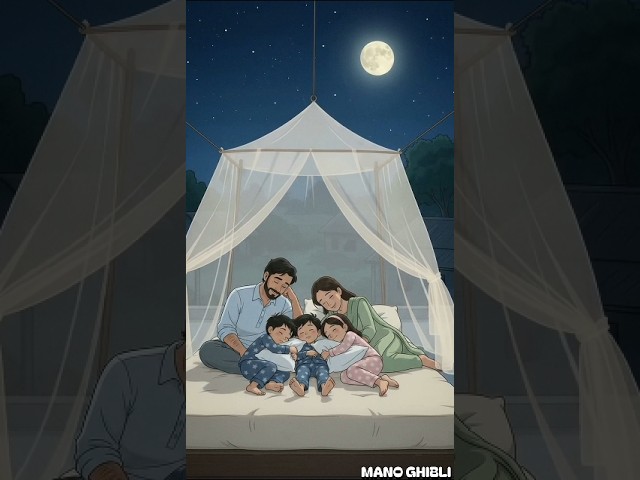 🔥It was a hot summer night... Until the power cut 🌙💡#ghibli #light #shorts