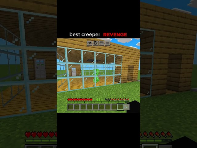 best creeper revenge of the year ☠️☠️ #minecraft #viral