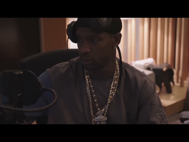 Kanye West & Travis Scott Making "FATHER" In The Studio