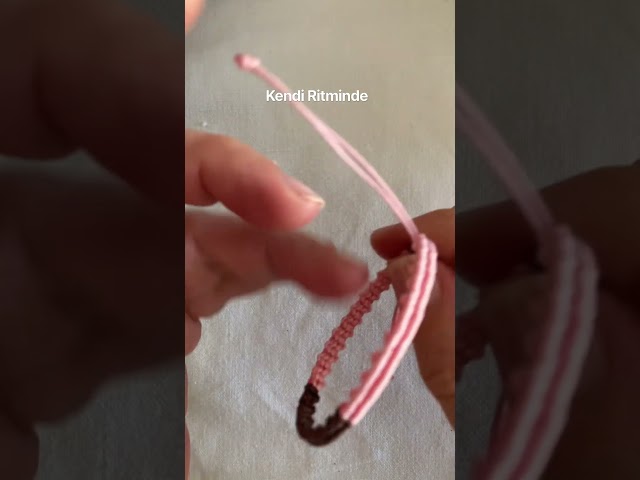 İnce Makrome Bileklik Yapımı 🌸 Macrame Bracelet Tutorial #macrametutorial #makrome