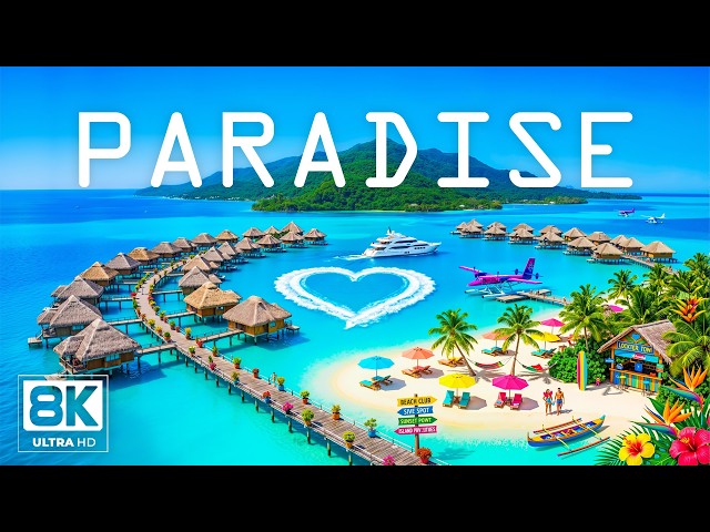 PARADISE REVEALED IN STUNNING 8K DRONE FOOTAGE 🍹 World’s Most Beautiful Islands & Beaches