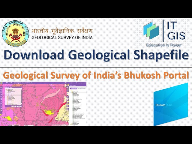 Download Geological Shapefile From GSI || Bhukosh Portal || Lithological Datasets || ITGIS