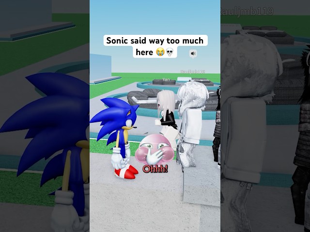 SONIC TRIES STOPPING E-DATERS 😭💀 #roblox #micup #sonic