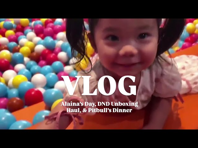 VLOG: Alaina's Day, DND Unboxing Haul, and Pitbull's Dinner