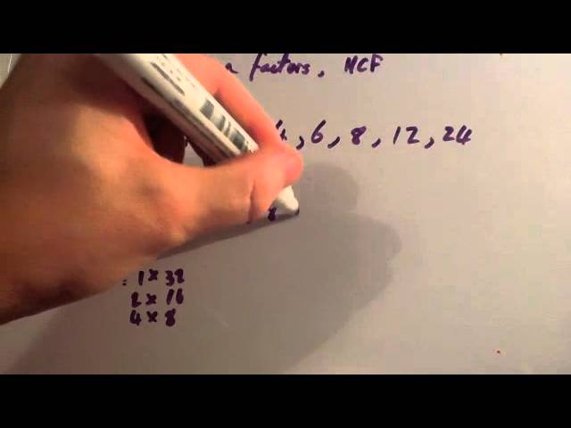 Common Factors and HCF - Corbettmaths